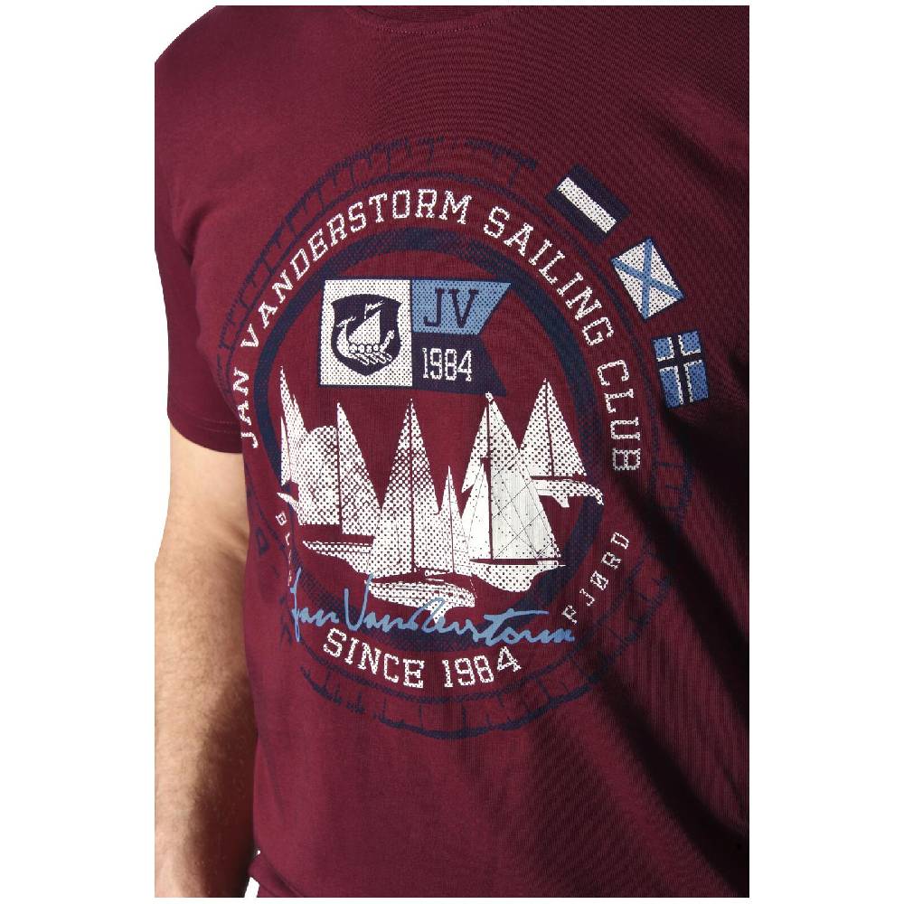Jan Vanderstorm T-Shirt TERNO rot Exklusivangebot