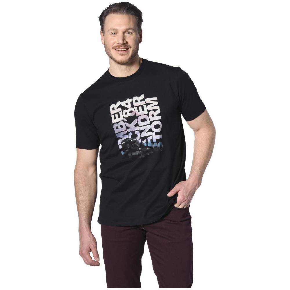 Jan Vanderstorm T-Shirt RANSTEIN schwarz Weihnachtsangebot