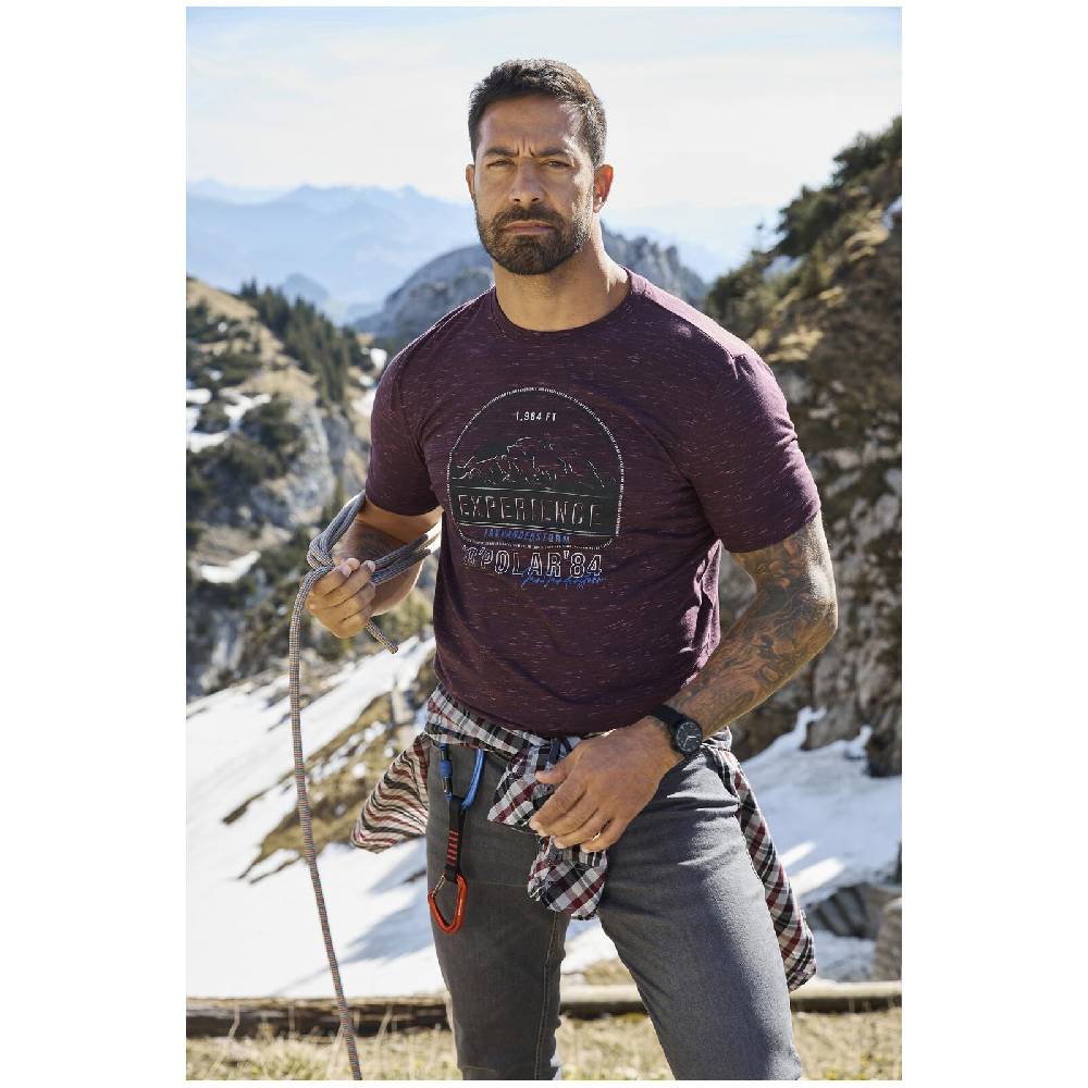Jan Vanderstorm T-Shirt PERDALSON lila melange Heißer Verkauf