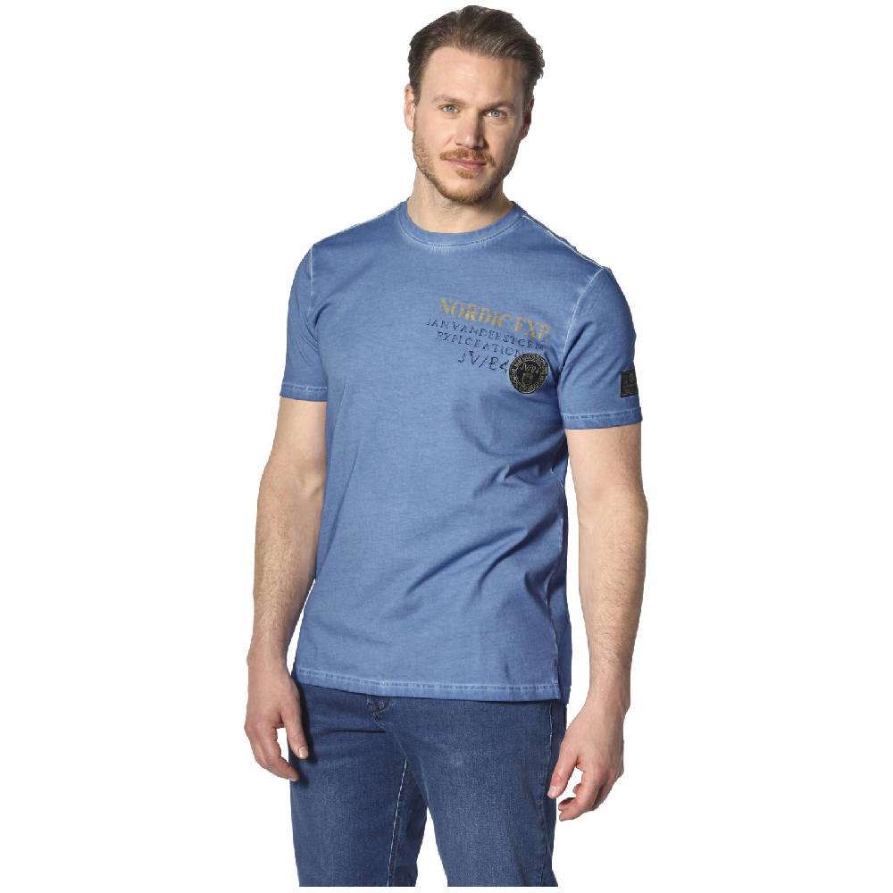 Jan Vanderstorm T-Shirt ANDJORN blau Neueste Mode