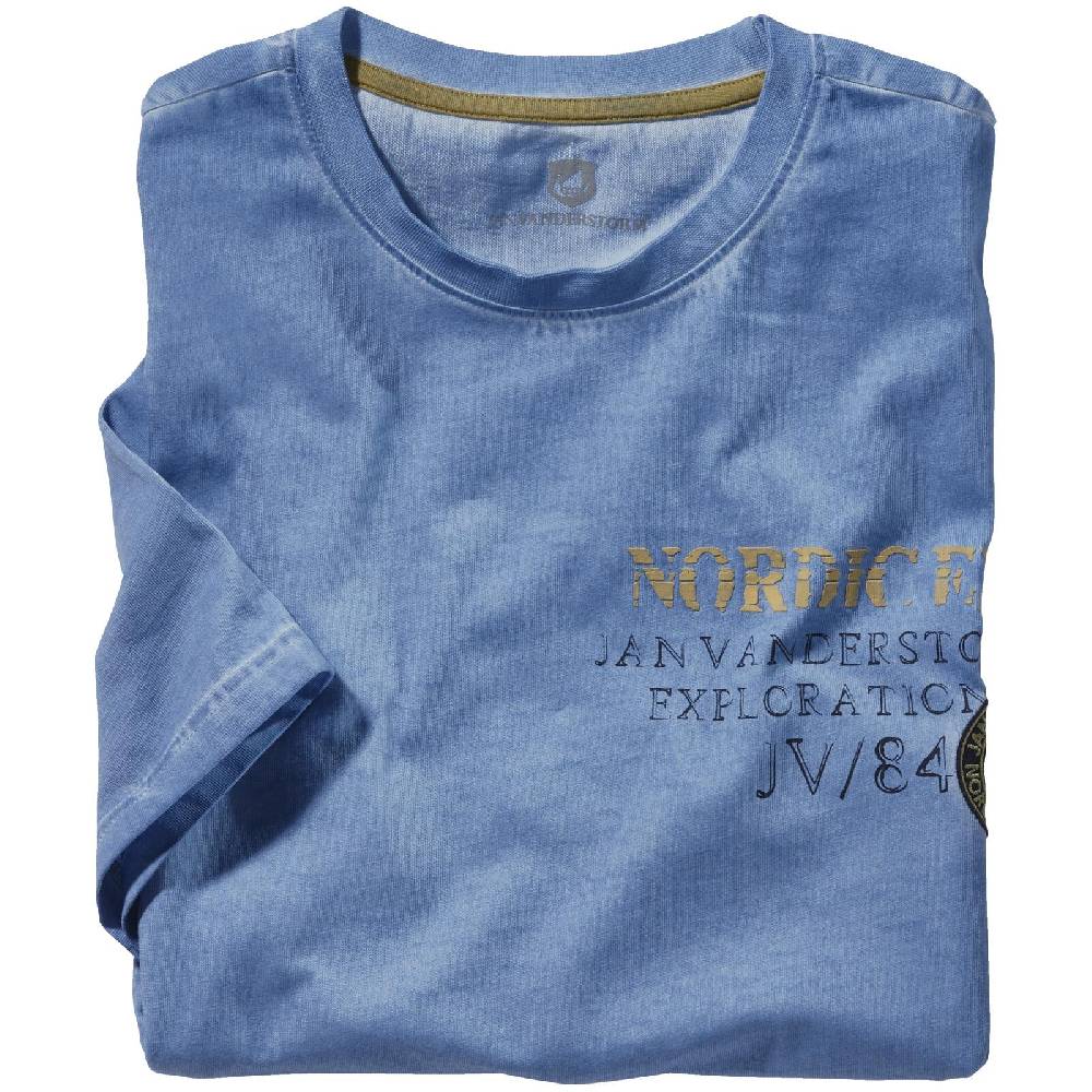 Jan Vanderstorm T-Shirt ANDJORN blau Neueste Mode