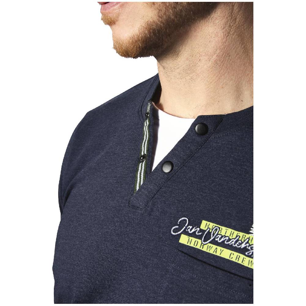 Jan Vanderstorm T-Shirt PERNARVIK dunkelblau Neuheiten
