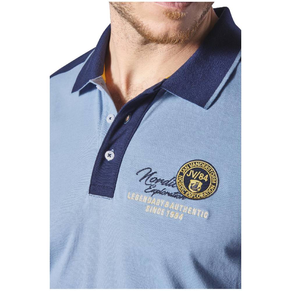 Jan Vanderstorm Poloshirt EGRON blau Bestseller