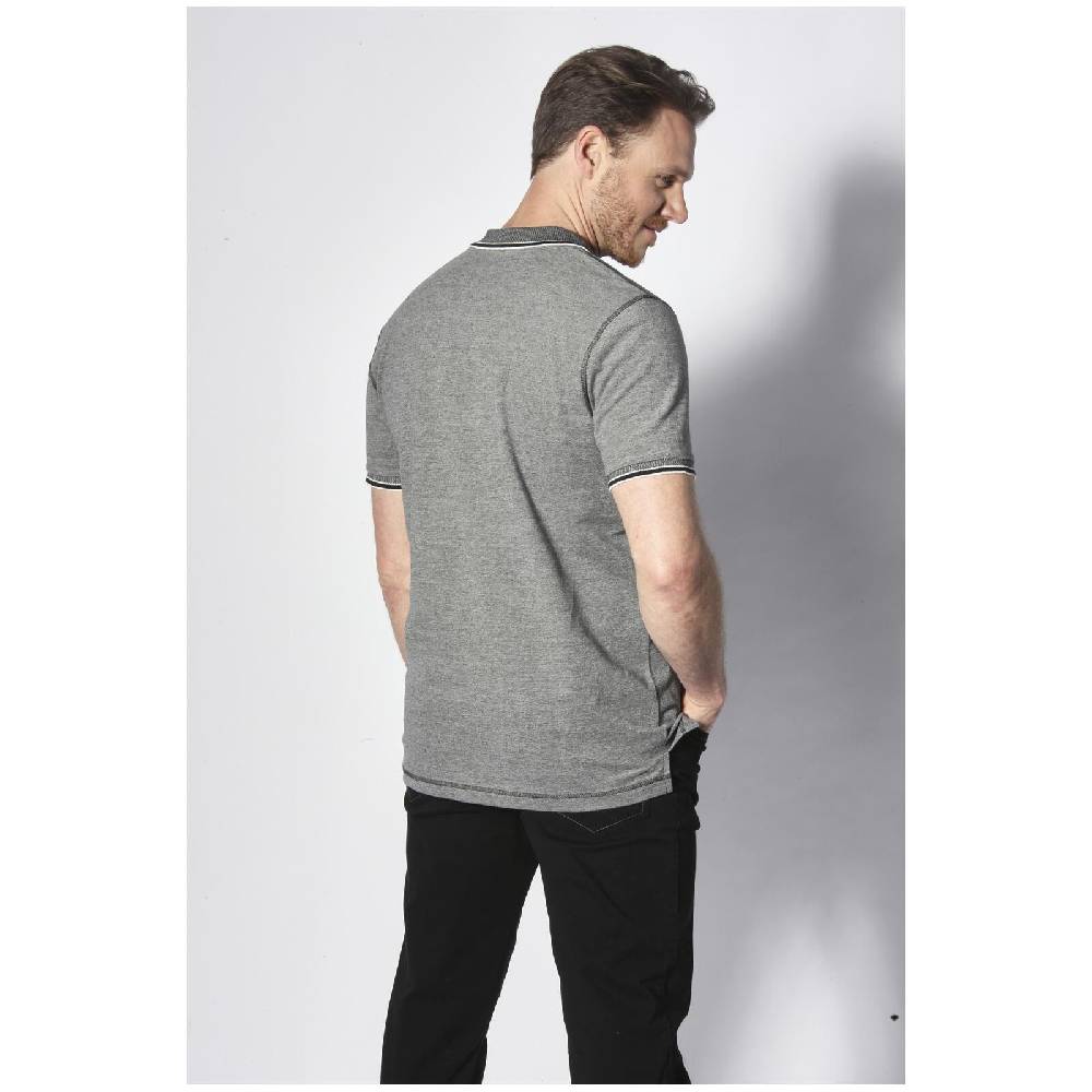 Jan Vanderstorm Poloshirt RIGHER schwarz melange Räumungsverkauf