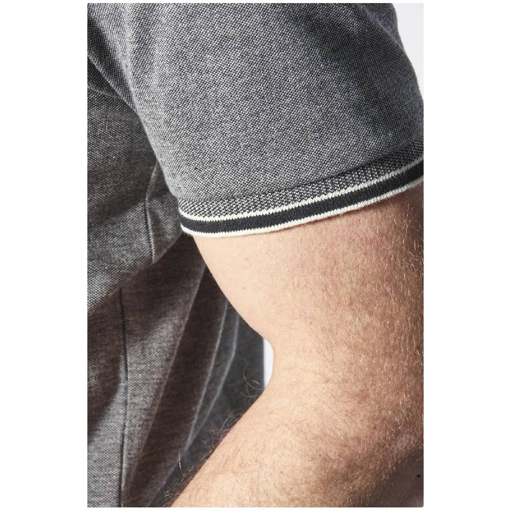 Jan Vanderstorm Poloshirt RIGHER schwarz melange Räumungsverkauf