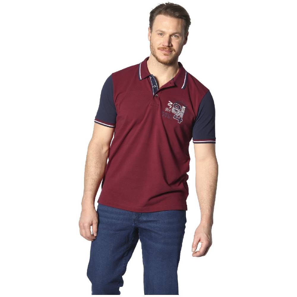 Jan Vanderstorm Poloshirt OLEJORN dunkelrot Tiefpreis