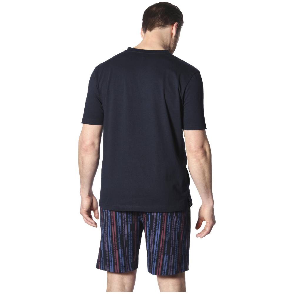 Jan Vanderstorm Kurzer Schlafanzug LENJO dunkelblau Flash Sale