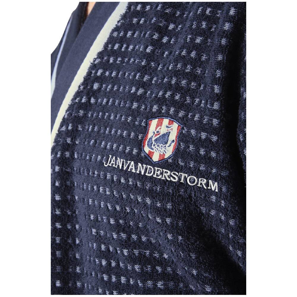 Jan Vanderstorm Bademantel TRIFRED dunkelblau Online Shopping