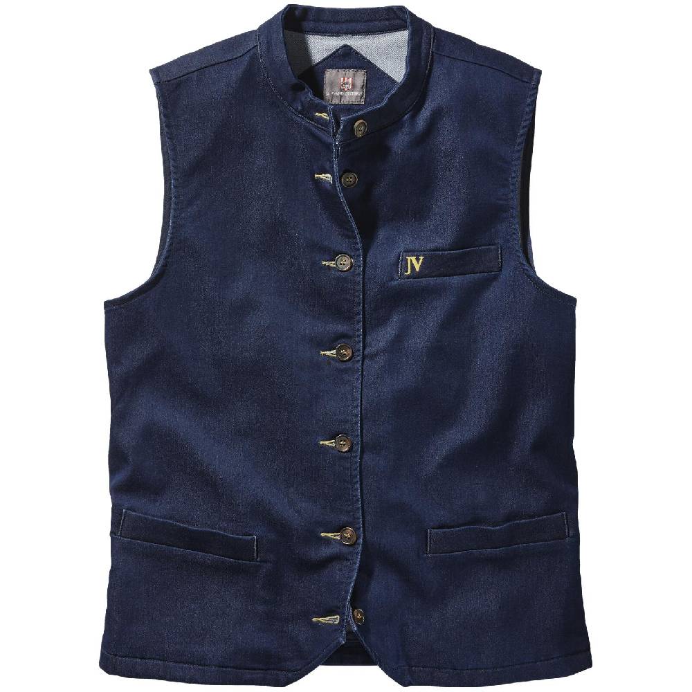 Jan Vanderstorm Jeansweste HILDEVIN dunkelblau Top Angebot