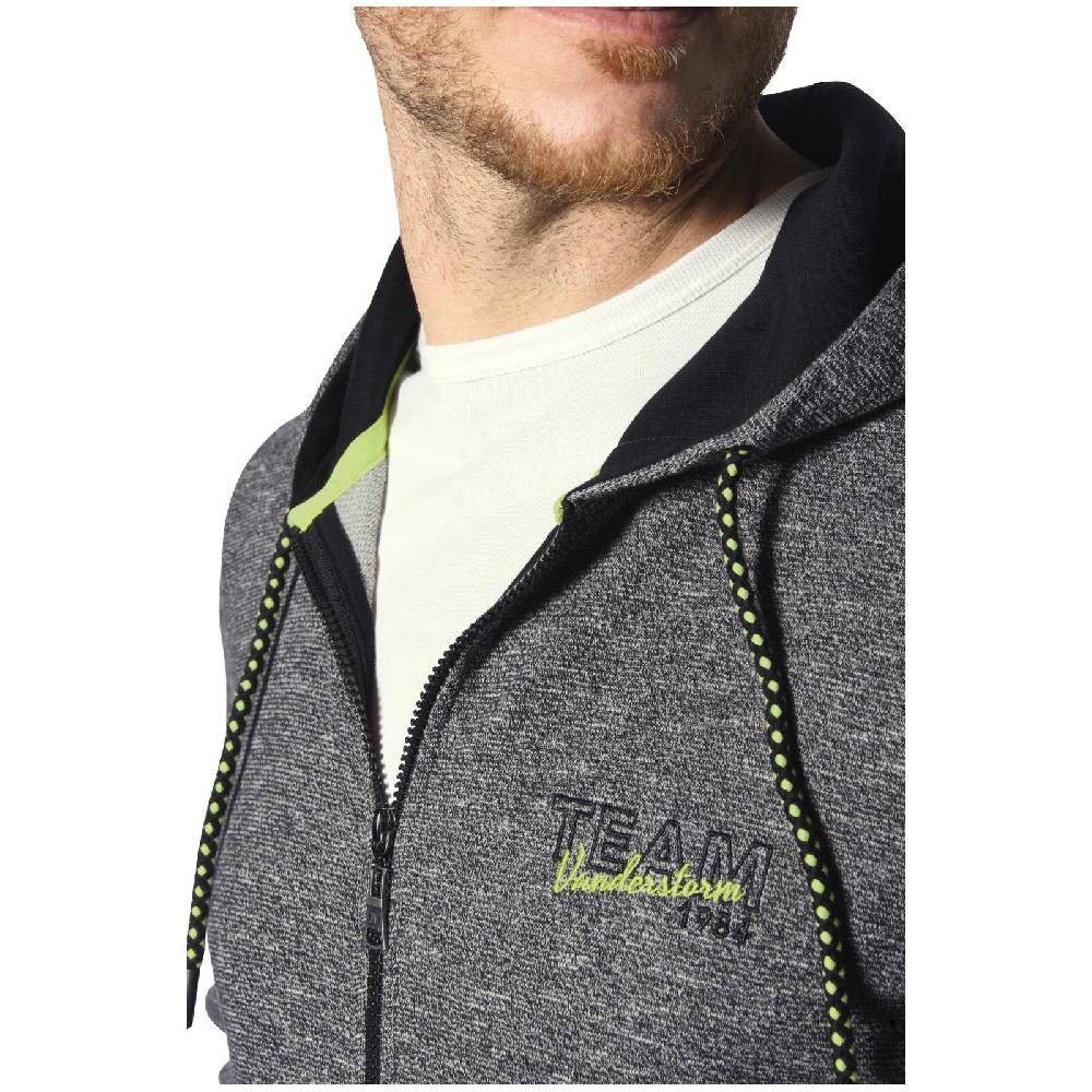 Jan Vanderstorm Sweatjacke RUMOLT schwarz melange Online Outlet