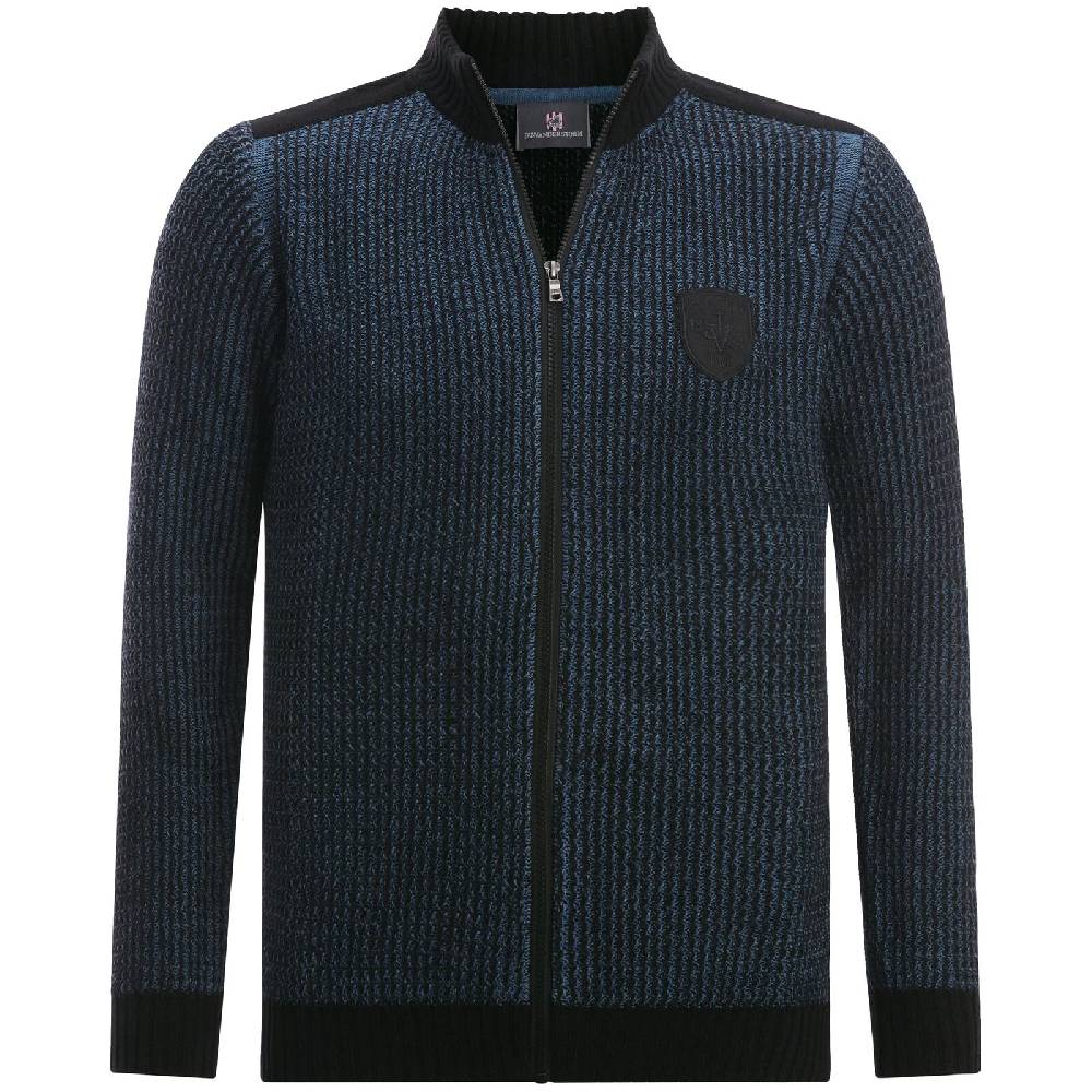 Jan Vanderstorm Strickjacke HALSTEN blau Blitzangebot