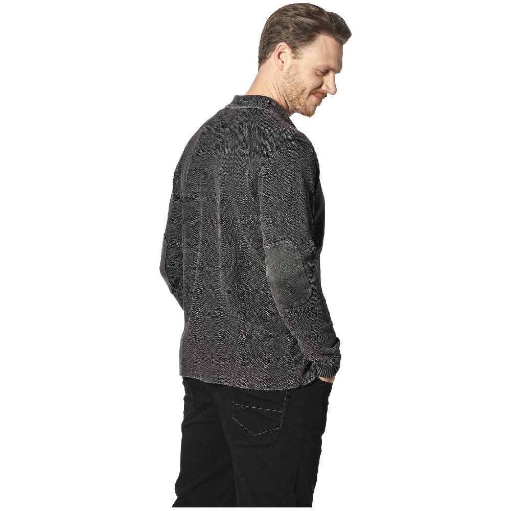 Jan Vanderstorm Strickjacke SIGURDULFAR schwarz Große Rabatte