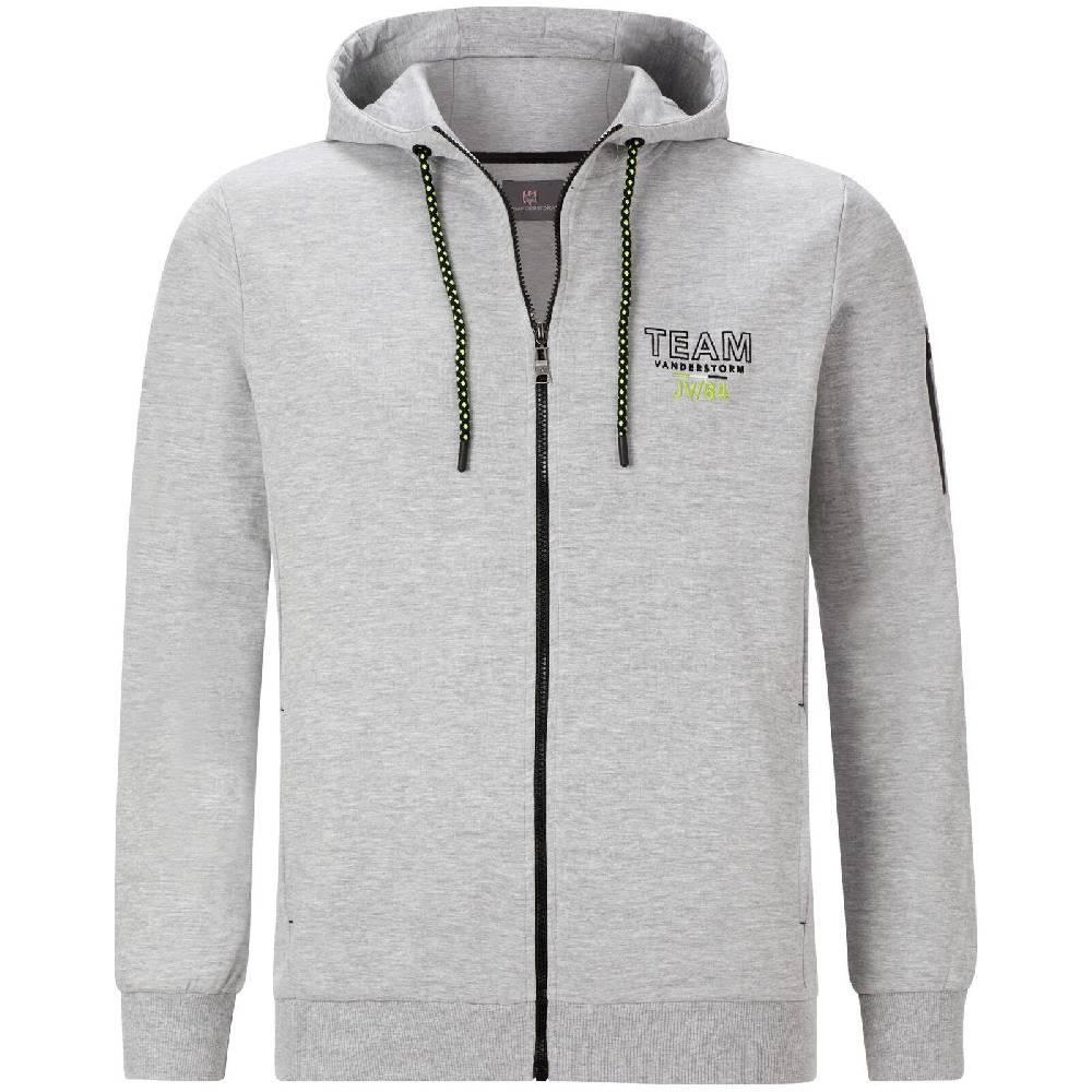 Jan Vanderstorm Sweatjacke ODGRIM silbergrau melange Räumungsverkauf