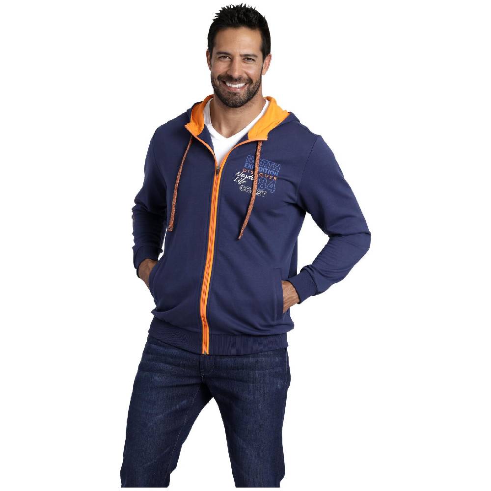 Jan Vanderstorm Sweatjacke RODERICH dunkelblau Riesige Ersparnisse