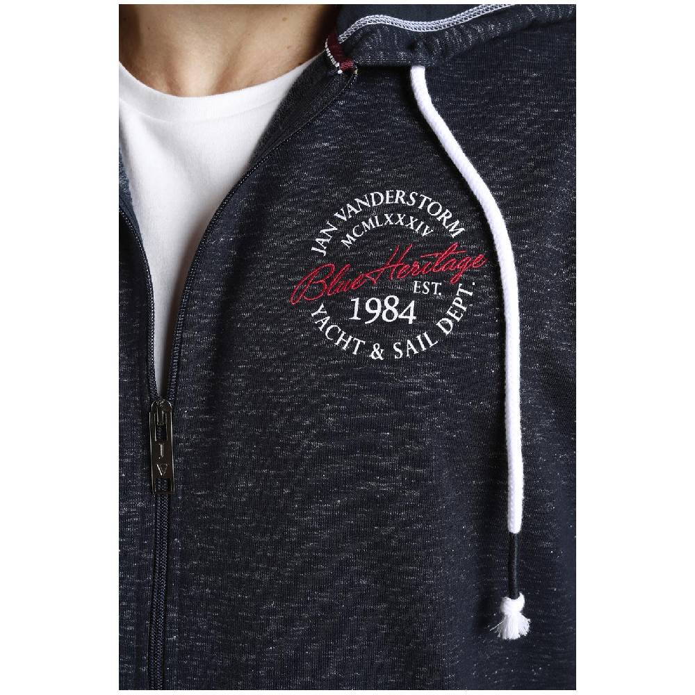 Jan Vanderstorm Sweatjacke JOKORA dunkelblau melange JETZT KAUFEN