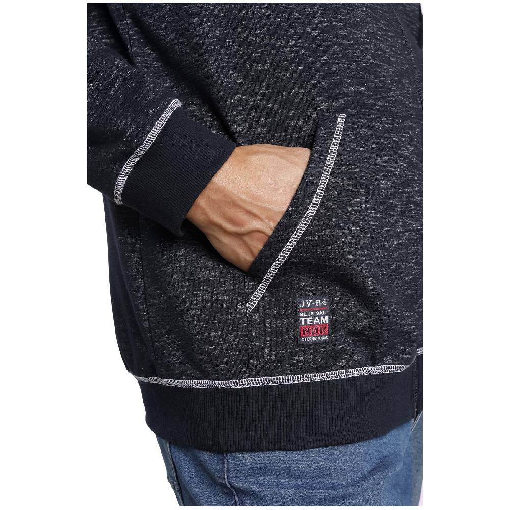 Jan Vanderstorm Sweatjacke JOKORA dunkelblau melange JETZT KAUFEN