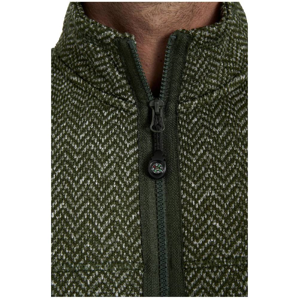 Jan Vanderstorm Strickfleecejacke KOLMUND oliv Neueste Stile