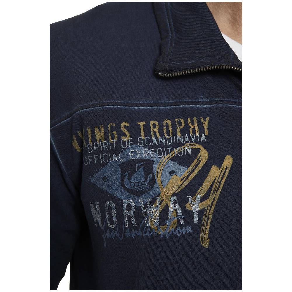 Jan Vanderstorm Sweatjacke SIVID dunkelblau Bis zu 50% Rabatt