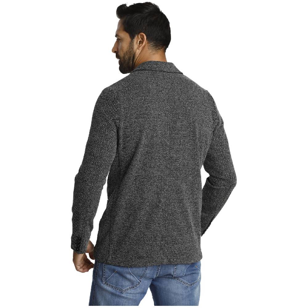 Jan Vanderstorm Jersey-Sakko ALBIN schwarz melange Sonderangebot der Fabrik