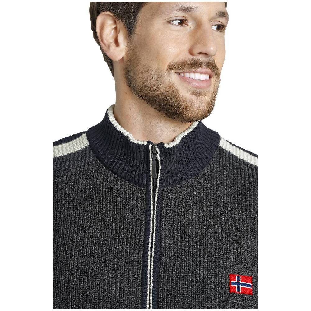 Jan Vanderstorm Strickjacke ANVE dunkelgrau Discount Store für neue Produkte
