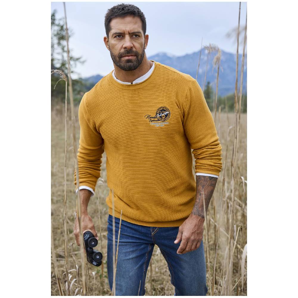 Jan Vanderstorm Pullover TRYGVE dunkelgelb Flash Sale