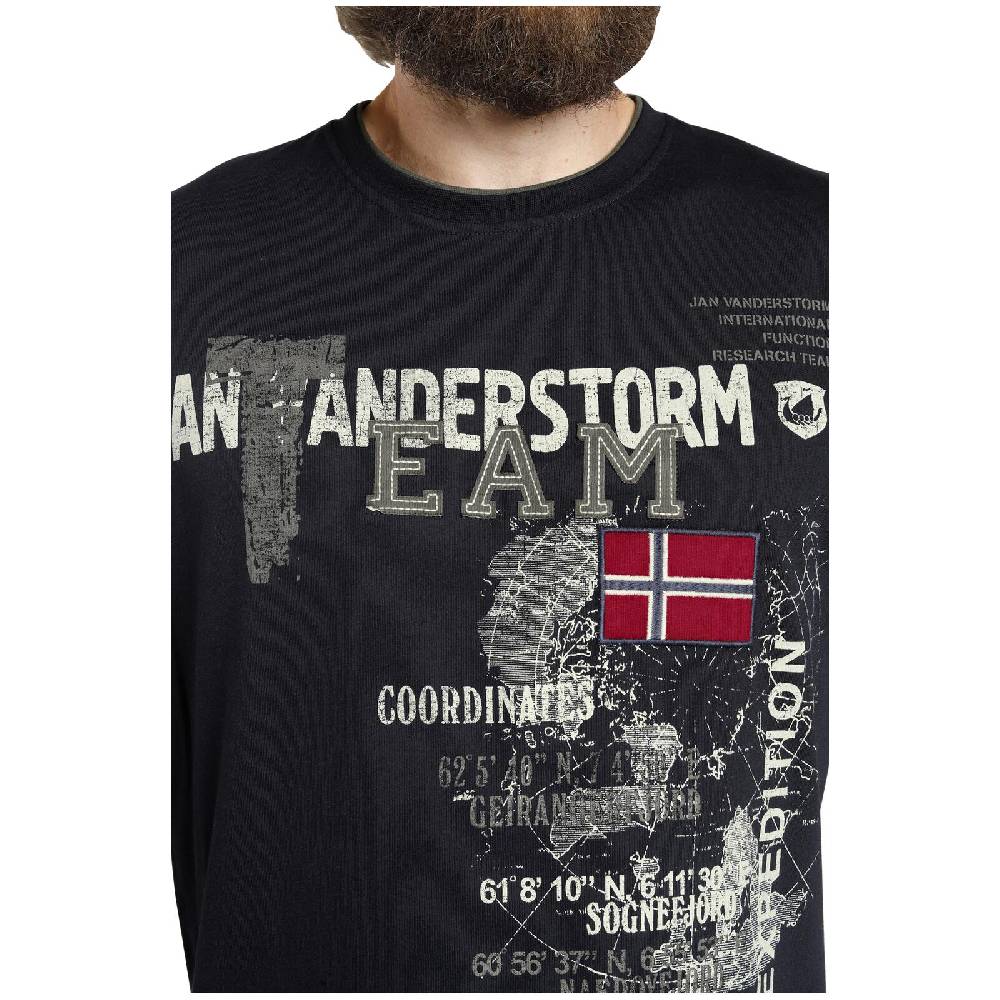 Jan Vanderstorm T-Shirt SÖLVE dunkelblau Online Shopping