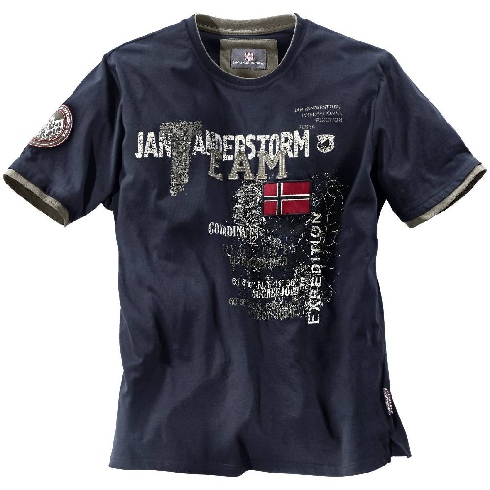 Jan Vanderstorm T-Shirt SÖLVE dunkelblau Online Shopping