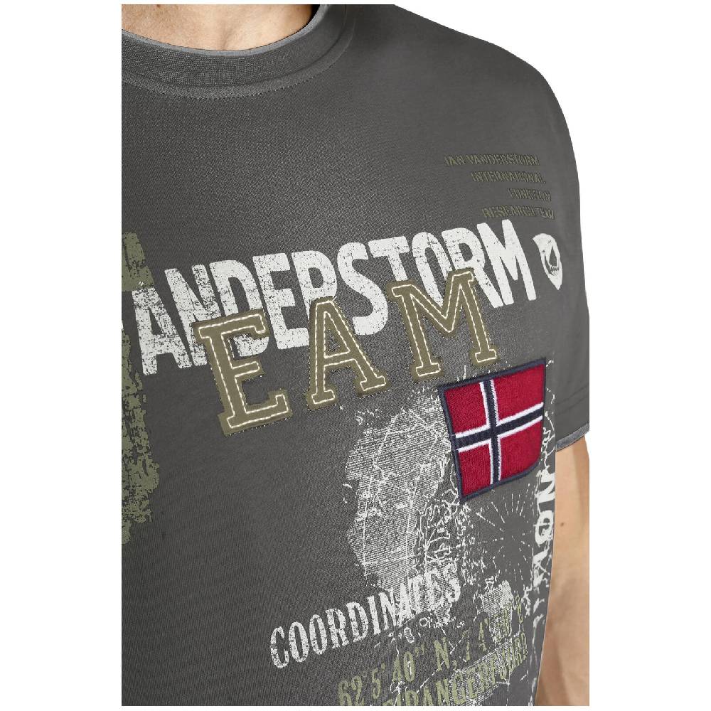 Jan Vanderstorm T-Shirt SÖLVE dunkelgrau Weihnachtsangebot