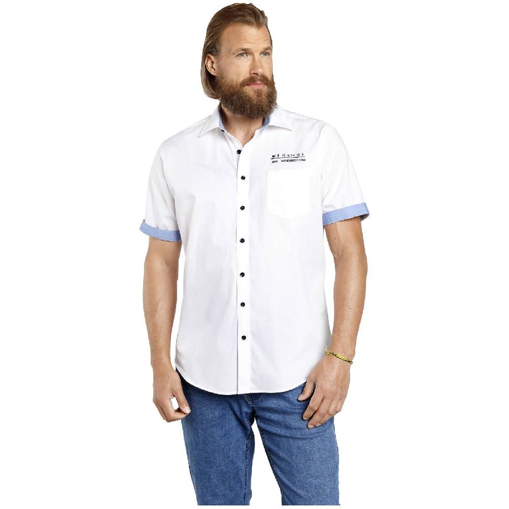 Jan Vanderstorm Doppelpack Hemd EVIN weiß hellblau Online Outlet