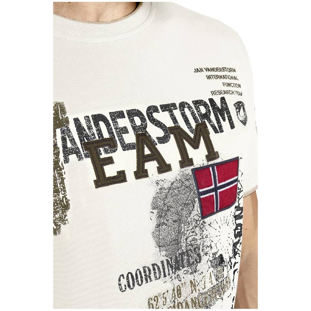 Jan Vanderstorm T-Shirt SÖLVE wollweiß Zeitlich begrenztes Angebot
