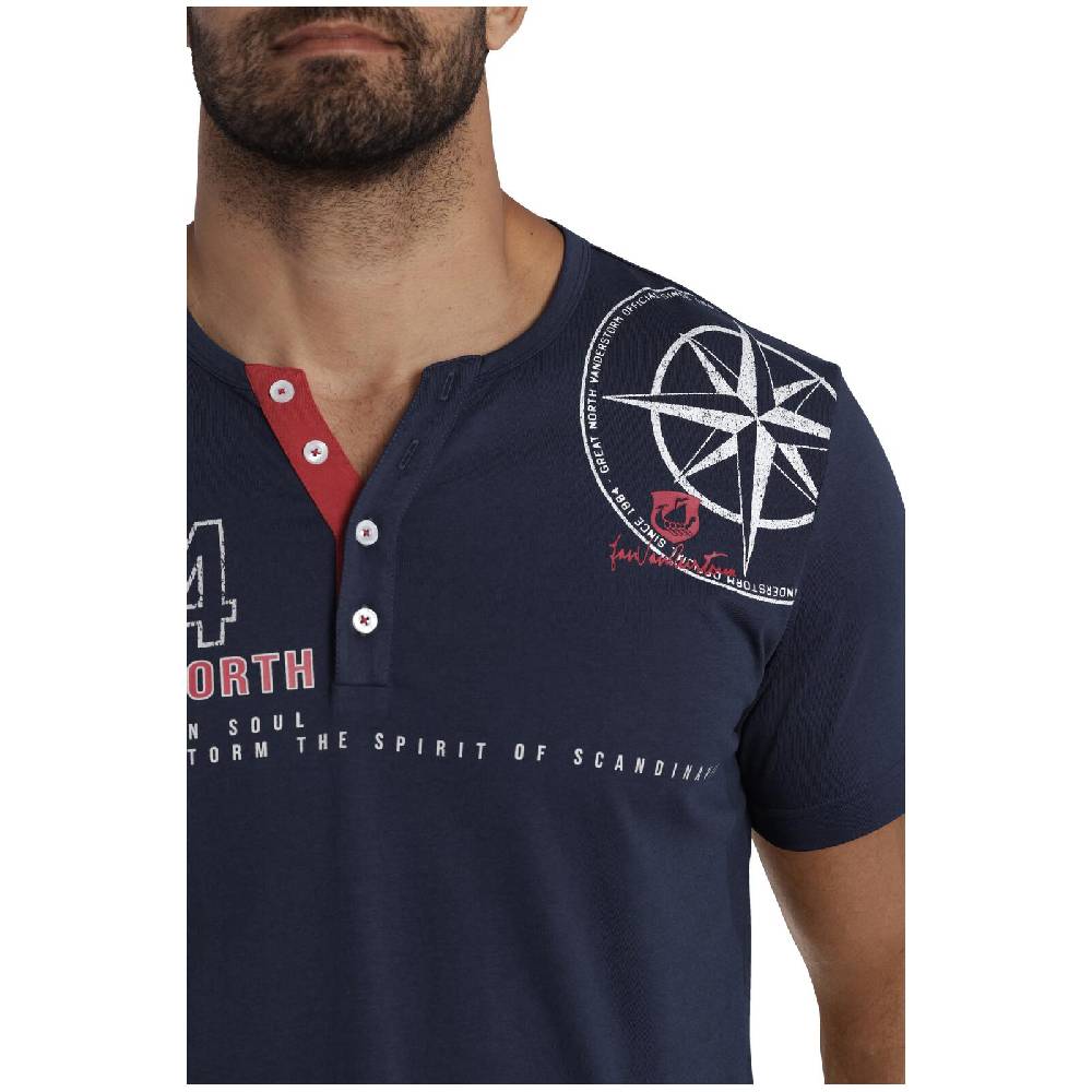 Jan Vanderstorm T-Shirt LINDRAD dunkelblau Exklusive Angebote