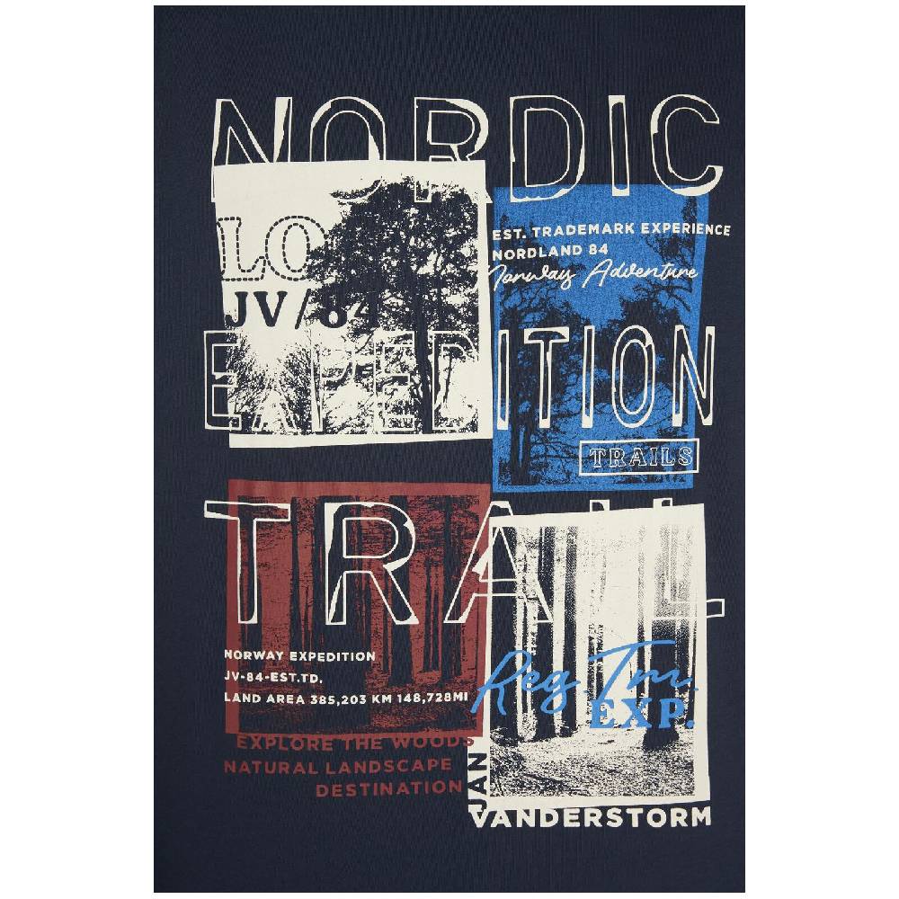 Jan Vanderstorm T-Shirt TANDRUP dunkelblau Riesige Ersparnisse