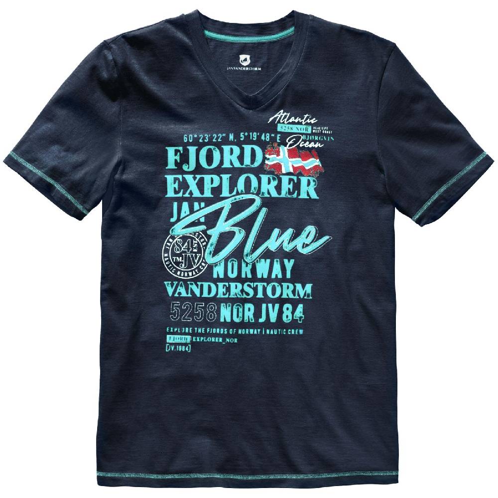 Jan Vanderstorm T-Shirt NORDGER dunkelblau VIP-Rabatte
