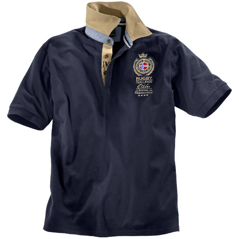 Jan Vanderstorm Poloshirt JOAKIM dunkelblau Tiefpreis