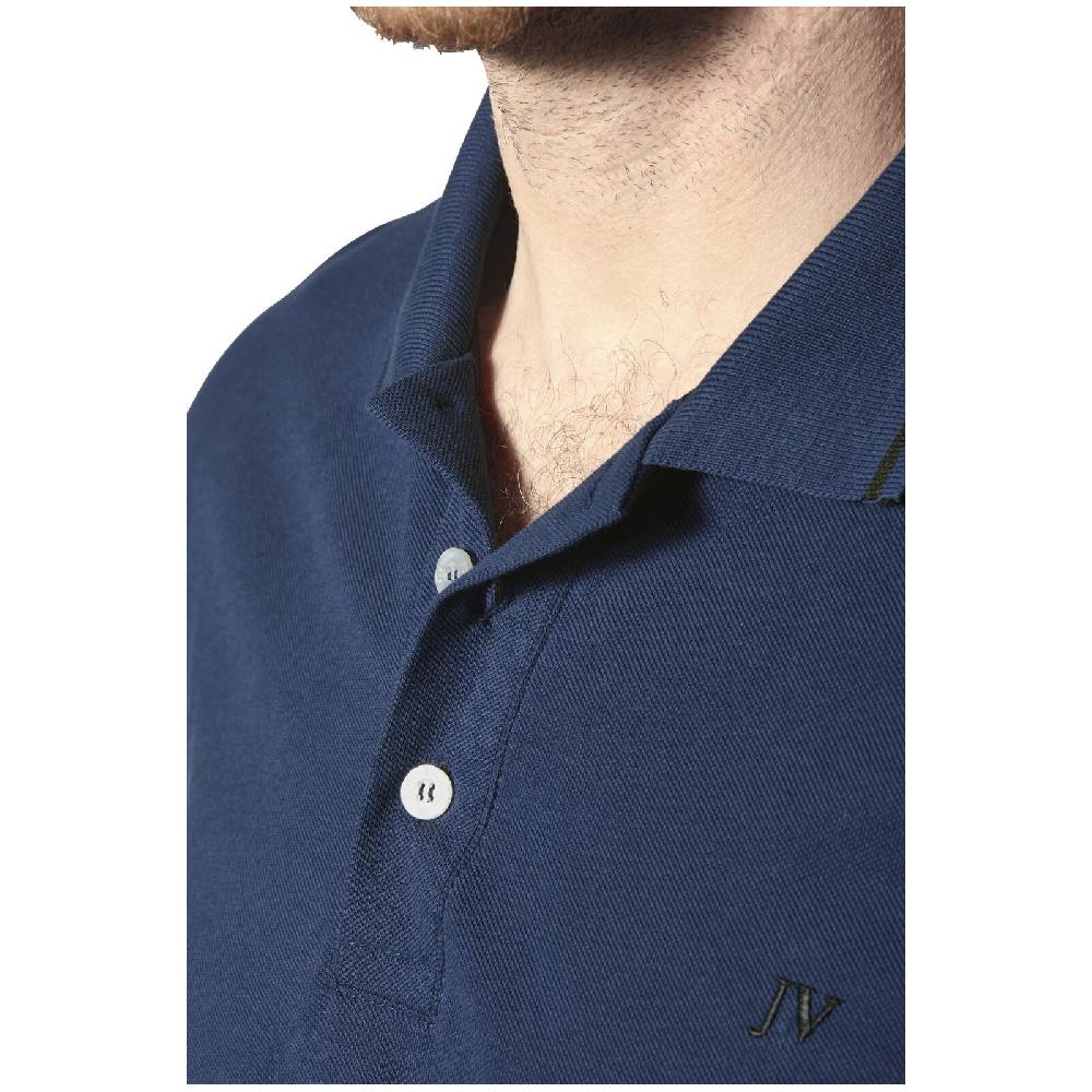 Jan Vanderstorm Langarm-Poloshirt ELLIS royal blau JETZT KAUFEN