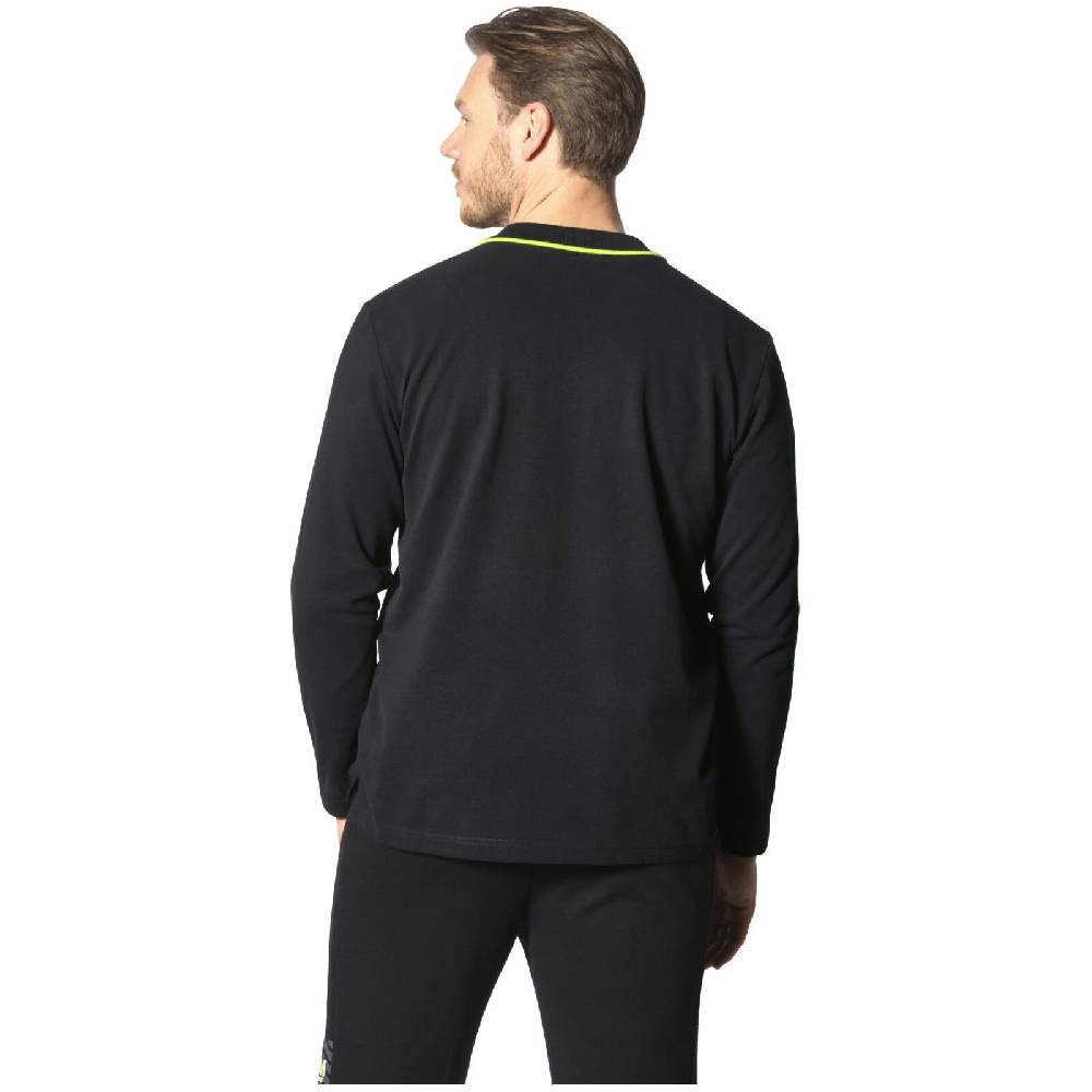 Jan Vanderstorm Langarm-Poloshirt SIGURDHILD schwarz Neueste Stile