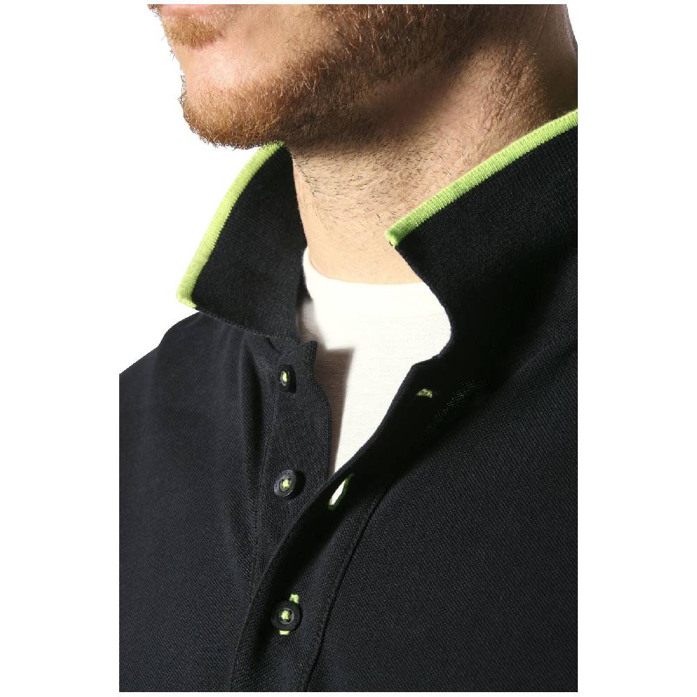 Jan Vanderstorm Langarm-Poloshirt SIGURDHILD schwarz Neueste Stile