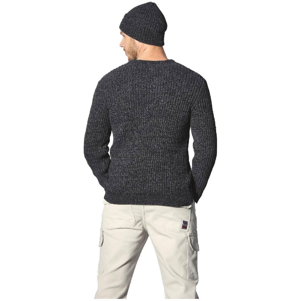 Jan Vanderstorm Pullover mit Mütze RONAI dunkelgrau melange Zeitbegrenzte Promotion