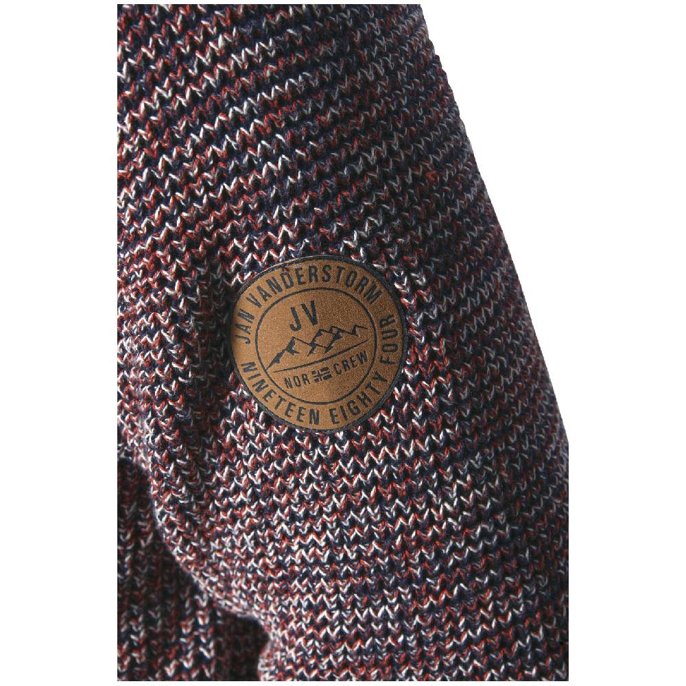 Jan Vanderstorm Pullover LARNO dunkelrot melange 50% Rabatt mit kostenlosem Versand
