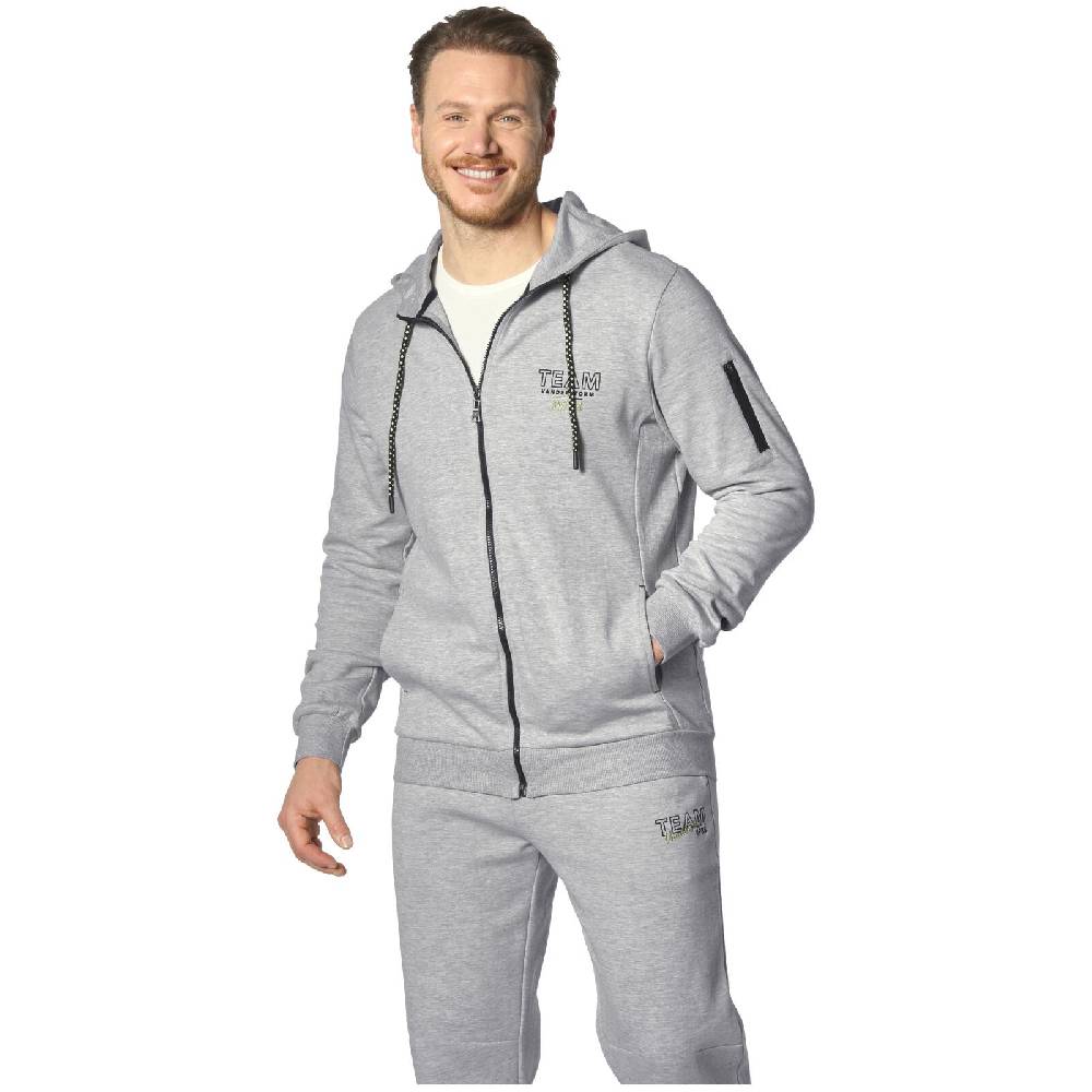 Jan Vanderstorm Sweatjacke ODGRIM silbergrau melange Rabatte dieses Monats