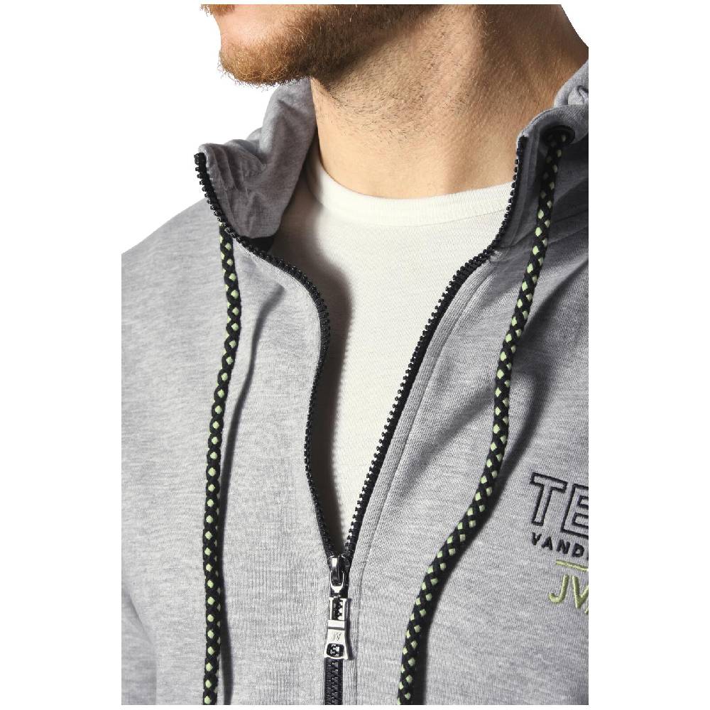 Jan Vanderstorm Sweatjacke ODGRIM silbergrau melange Rabatte dieses Monats