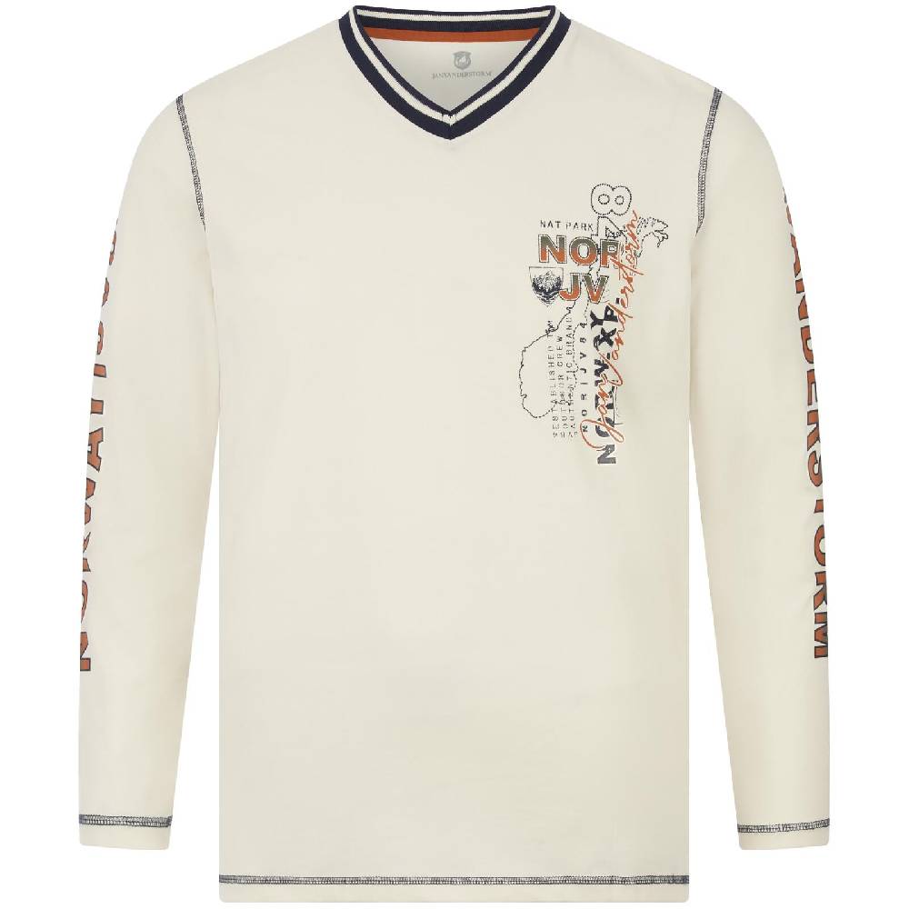 Jan Vanderstorm Langarmshirt RAGNHILD wollweiß Online