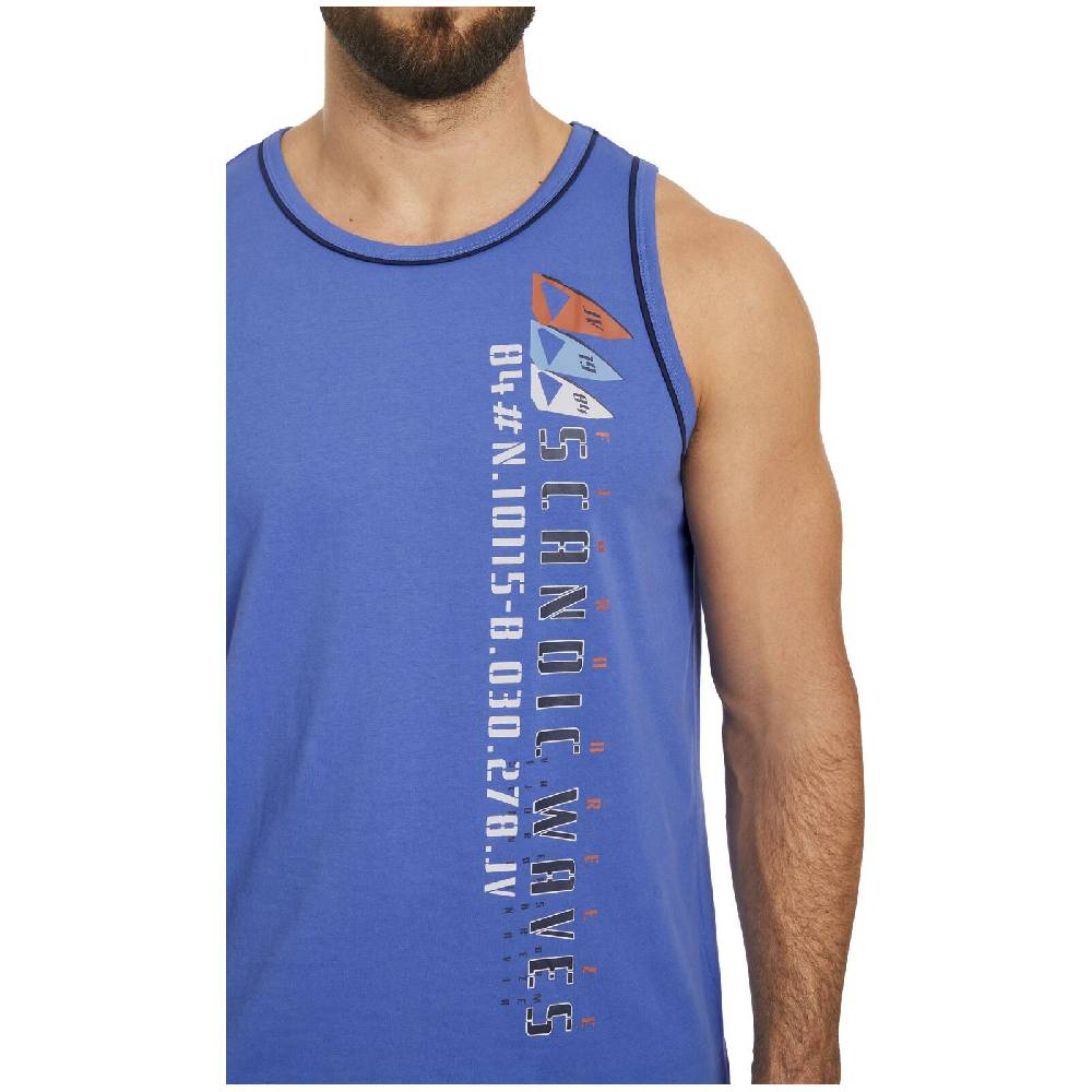 Jan Vanderstorm Doppelpack Tanktop TIDEMAN wollweiß blau im Angebot