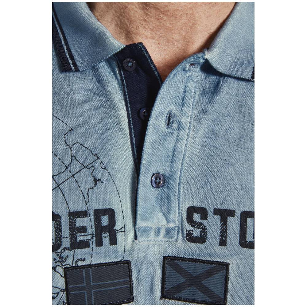 Jan Vanderstorm Poloshirt ANTHONIS hellblau Günstiger Verkauf