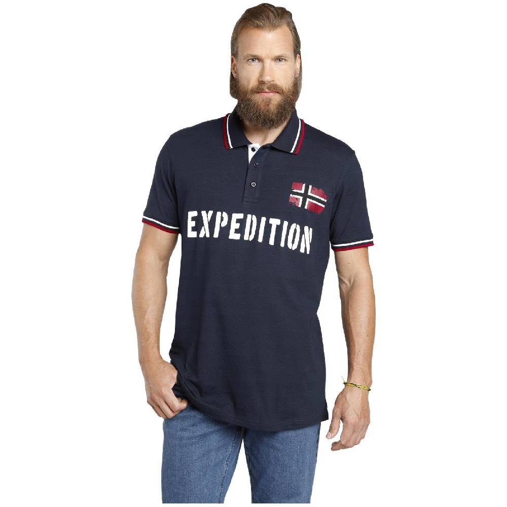Jan Vanderstorm Doppelpack Poloshirt JOHAN weiß dunkelblau Kostenloser Versand