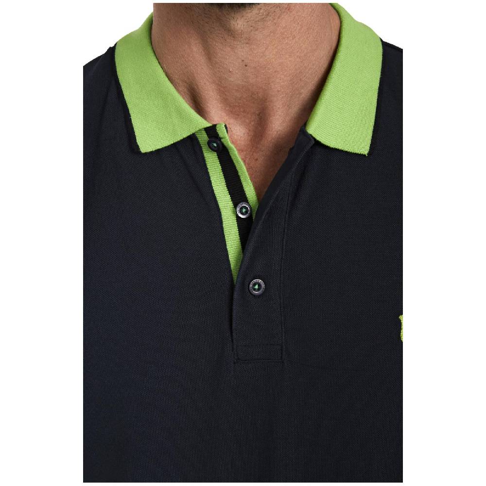 Jan Vanderstorm Poloshirt LAVRANS schwarz grün Limitierter Zeitrabatt