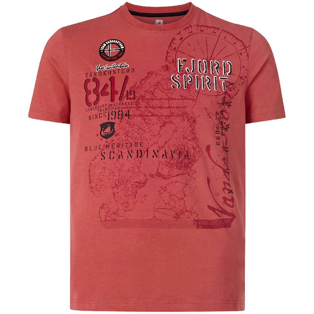 Jan Vanderstorm T-Shirt DOMINIK rot Fabrik Onlineshop