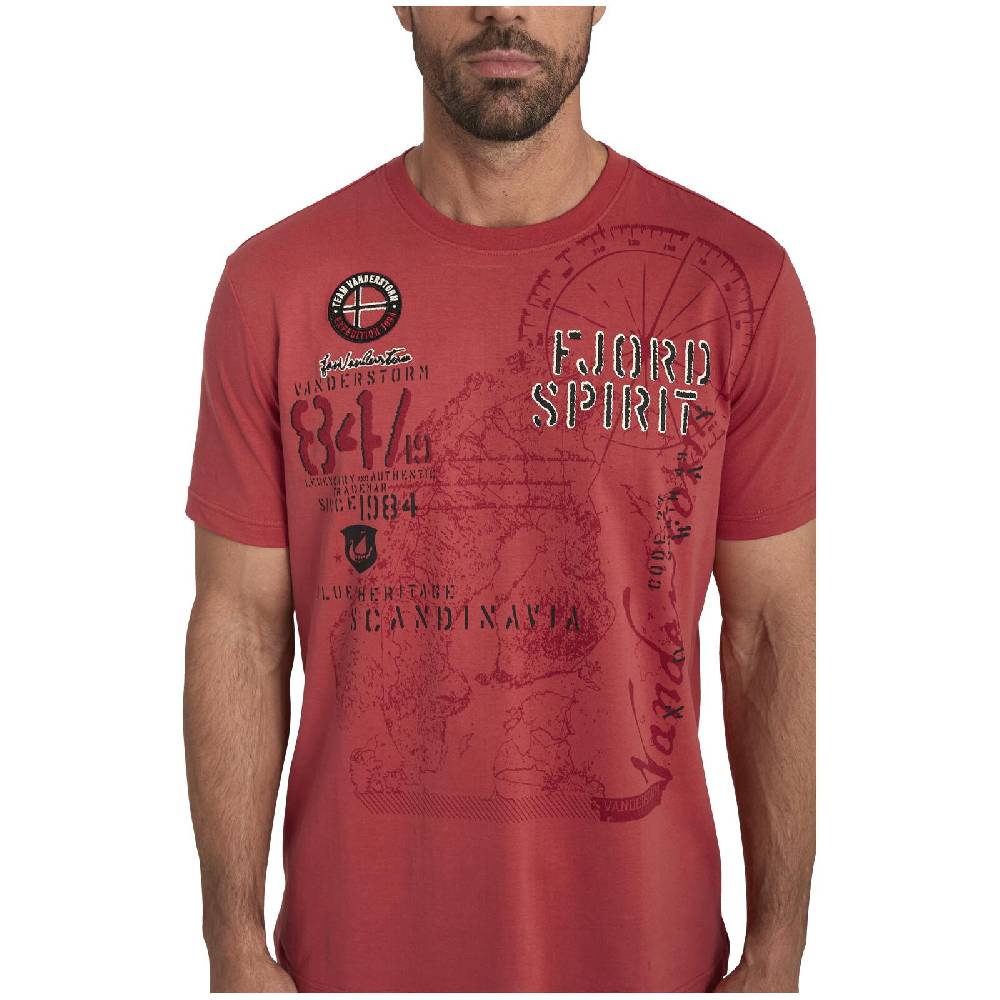 Jan Vanderstorm T-Shirt DOMINIK rot Fabrik Onlineshop