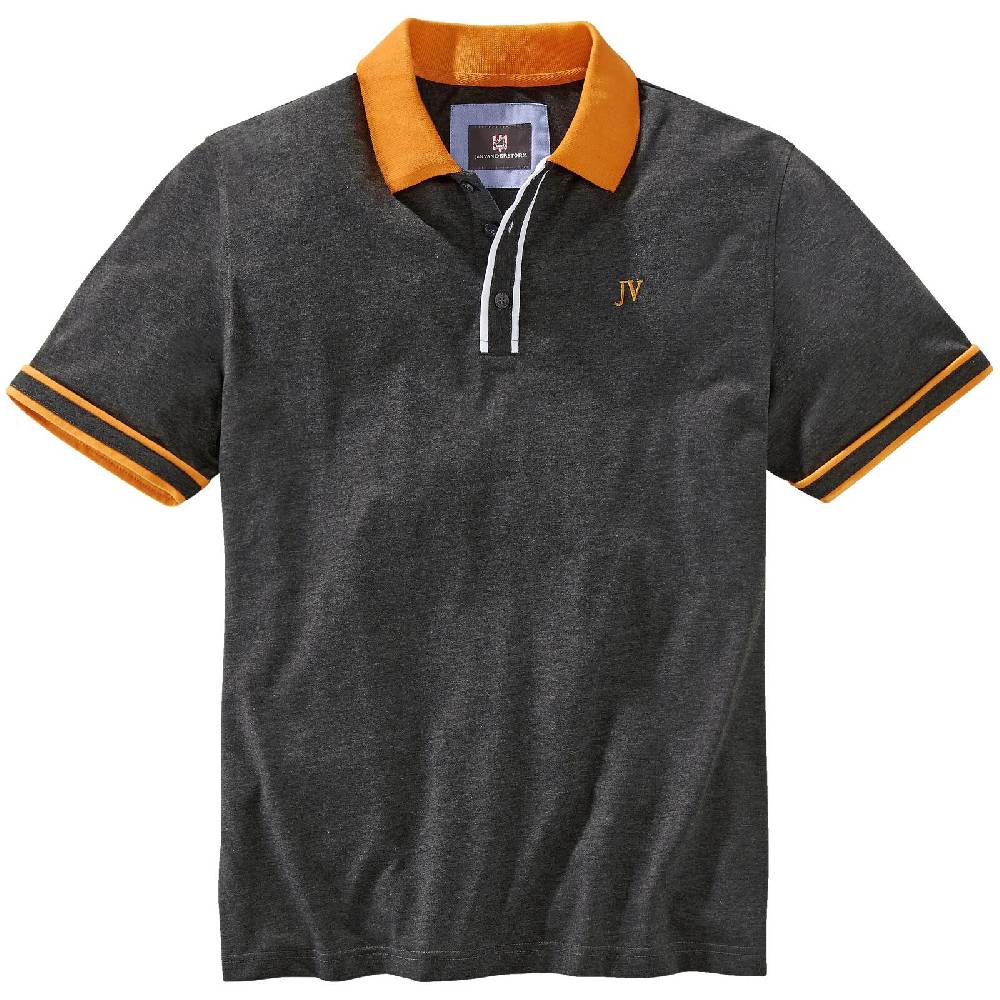 Jan Vanderstorm Poloshirt ISFRIED dunkelgrau melange Günstig kaufen