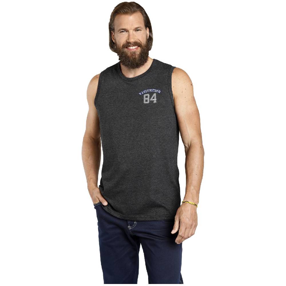 Jan Vanderstorm Doppelpack Tanktop PORO blau grau Versandkostenfrei